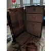 Image 4 : Antique Steamer Trunk Excelsior w/ Garment Locker Insert