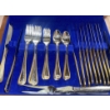 Image 3 : Vintage Flatware Collection In Oak Crate - Stainless Steel