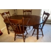 Image 1 : 6 Piece Dark Oak Dining Table Bundle