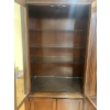 Image 3 : Modern Walnut China Hutch 58x19x64 3 Tiers 2 Compartments