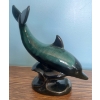 Image 2 : Blue Mountain Pottery Collectibles 1 Fish And 1 Dolphin Eight Inches tall Green Glaze