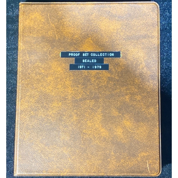 1971-1979 Sealed Proof Set Coin Collections Album