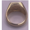 Image 3 : One Gent's Masonic Diamond Ring  14K YG; Ring Weighs 14.6g 