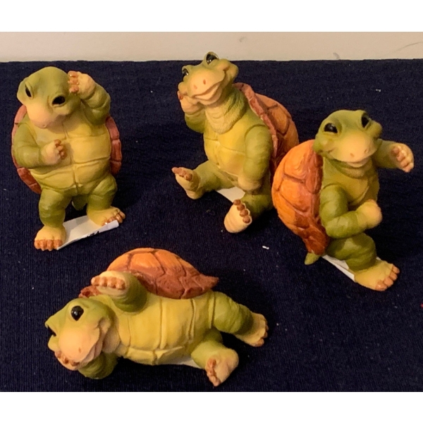 Turtle Lovers Resin Collection (Set of 4 in Boxes) - 3T 