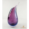 Image 3 : Purple Handblown Glass Sculpture, 15-Inch Height
