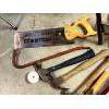 Image 3 : Assortment of hammers, chisel, Disston K-14 mitre box saw set plus extra saw
