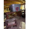 Image 2 :  vintage wash basin, bench and hand crank clothes ringer