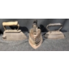 Image 9 : Antique Cast Iron Sad Irons and Decorative Train Mold Plate