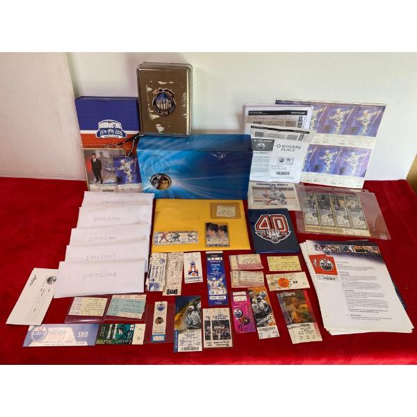 Oilers Games Tickets from Various Years
