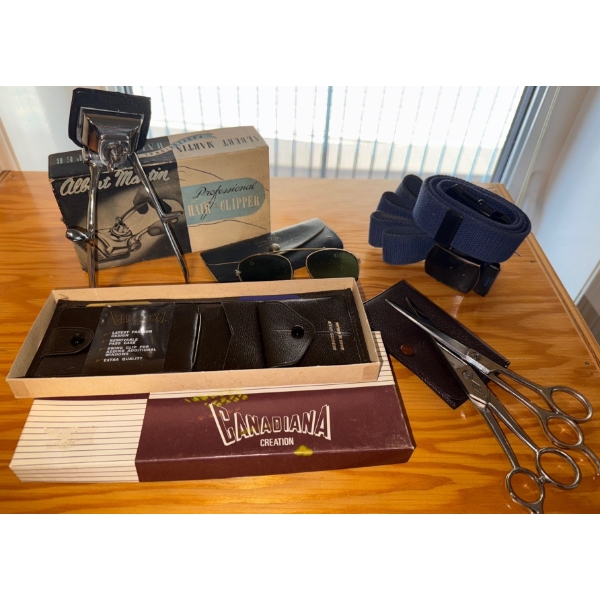 Antique Personal Care Products - Hair Clipper Sun Specs Scissors & More