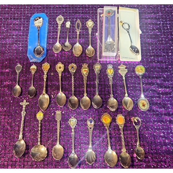 Curated Mini Collection of Charming Souvenir Spoons