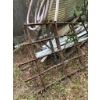 Image 1 : Vintage Garden Harrow Rusted Metal Frames and Wire Mesh Rolls