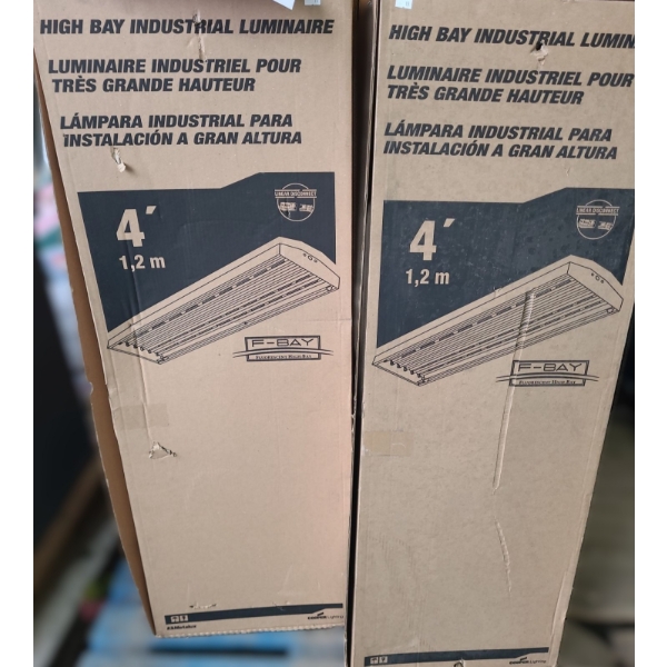 Two Overhead Utility Lights (Previously Installed) 4' Length 