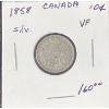 Image 1 : 1858 Canadian Dime 92.5% Silver 2.32 Grams
