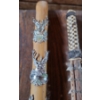 Image 3 : - Wooden Cane w/ German Emblem Decor and Stick  Adorned w/ Shark Teeth 