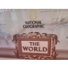 Image 4 : Massive 2005 Version National Geographic World Wall Map 76 w 50 1/2 h