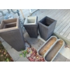 Image 1 : Assorted Outdoor Planters (Some Heavy, Tallest is 37"T, 14"W, 14"D)