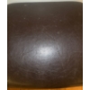 Image 3 : Black Leather Club Chair & Matching Ottoman "Tub Chair"  31x31x35"tall 