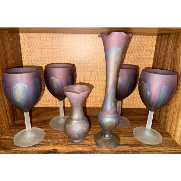 Rueven Rueven Satin Art Nouveau Glass Collection 11T