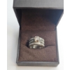Image 5 : 19K Diamond White Gold ( 3-Piece) Engagement Ring Set  Round-Cut Solitaire Center Stone 11.83G