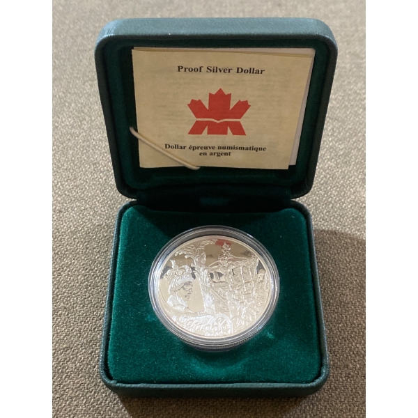 2002 Sterling Silver Proof Dollar by Royal Canadian Mint