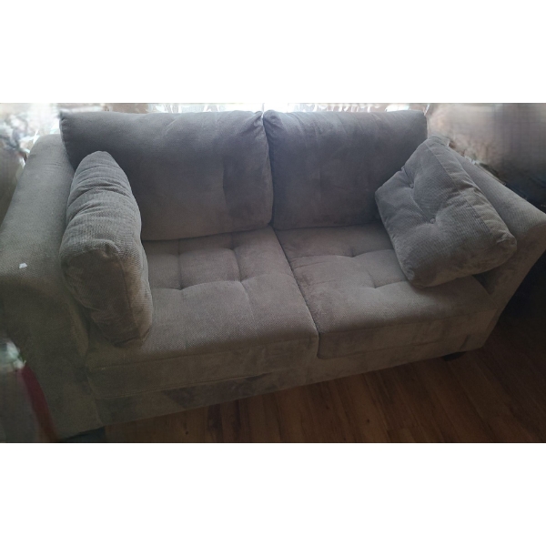 Grey 2 Seater Sofa 65 W, 35 D, 30 T