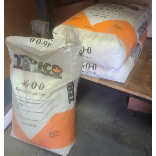 Three 25kg Bags TERICO 46-0-0 Technical Grade Urea Fertilizer