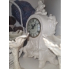 Image 6 : Assorted Household Collectibles, Basket, Candle Holders & Clock 11 h