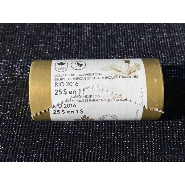 Rio 2016 Olympic Lucky Loonie Coin Roll
