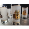 Image 5 : A Set of 6 Culver Frosted Schooner Highball Glasses