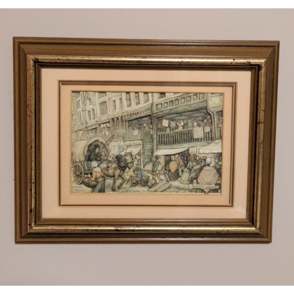 Vintage 3D Shadow Box Art - 11"x8"