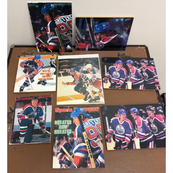Wayne Gretzky Memorabilia Including Sports Illustrated Covers and Photos