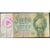 Image 2 : 1933 German 50 Reichsmark Banknote Waffen SS