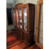 Image 1 : Traditional Cherry Wood China Hutch - Contents Not Included 53x18x61 Inches