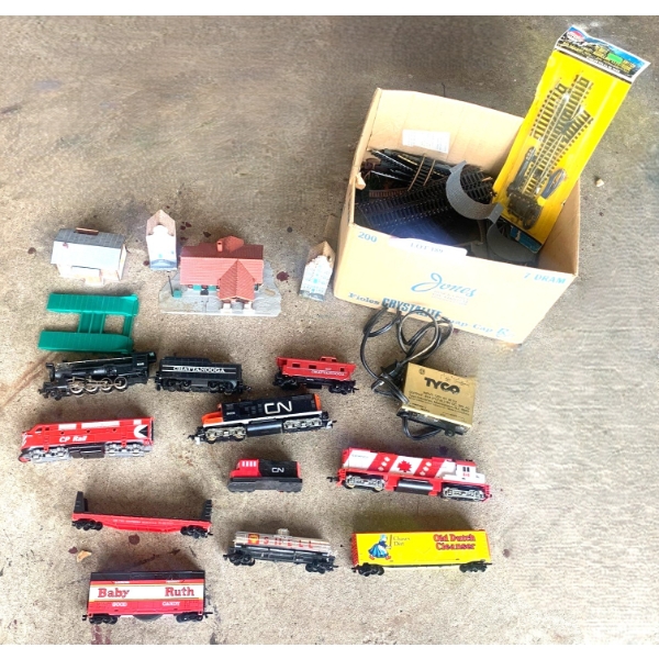 Variety of Locomotives & Tracks incl CN, CP, Baby Ruth, Shell, Old Dutch, Chatanooga & more