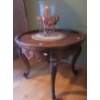 Image 1 : Antique Victorian Wooden Side Table w/ Decorative Piece - 24W, 19T
