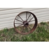 Image 2 : Antique Wheels 2 X 30" Diameter, 1 X 25" Diameter Metal Gear