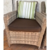 Image 3 : GlucksteinHome Wicker Outdoor Chairs with Cushions