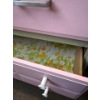 Image 3 : Pair of White/Pink Painted Dressers, Large one is 28W, 16D, 46T 