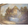 Image 2 : Country House Scene, Paint on Canvas/ Unsigned 41 X 29 