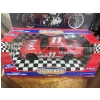 Image 2 : American muscle Budweiser T-bird, with mini poster of Harley Davidson 

