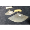 Image 1 : Indigenous Tools: Ulus w/ Bone Handles- Blades: 4 W and 7.5 W