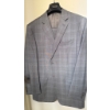 Image 1 : Men's Henry Singer 42 Tall Suit by Canali in Gray Plaid