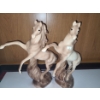Image 1 : Pair of Ceramic Horses 14 W, 16 T 