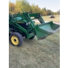 Image 10 : John Deere 4310 Tractor w/ Loader & Mower Deck Forks Hydraulic Snow Blade Amazing Condition 