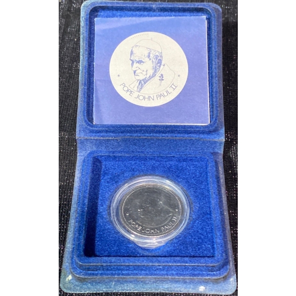 1984 Alberta Papal Visit Silver Coin
