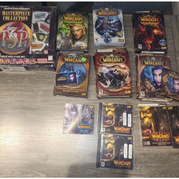 Advanced Dungeons and Dragons Masterpiece Collection and World of Warcraft Games for PC 