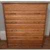 Four Drawered Wooden Tall Boy Dresser