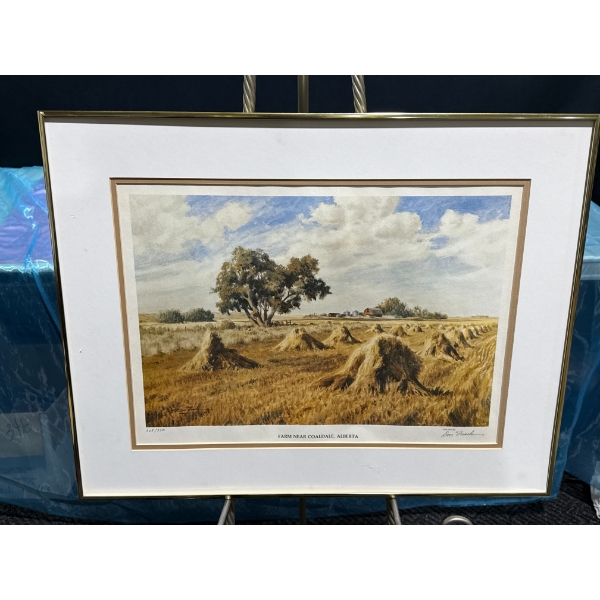 Don Frache "Farm Near Coaldale, Alberta" Print(308/350) 19Wx13.5H