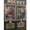 Image 2 : Hockey Legends-Howe, Orr, Gretzky, Lemiuex- Framed Photos and Stats 36 X 24, Framed Under Glass